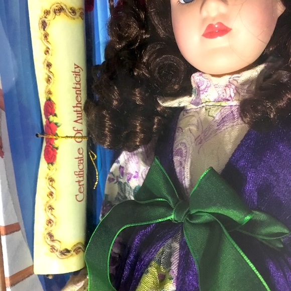 NWT Hand Painted Bisque 90s Porcelain Doll 18” - Picture 5 of 14